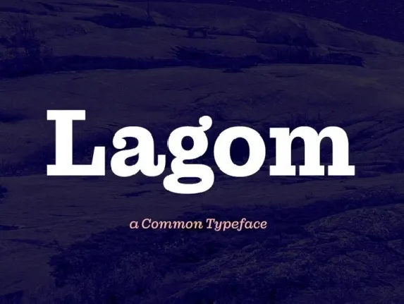 Lagom font