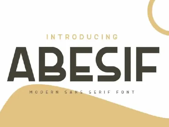 Abesif Sans Serif font