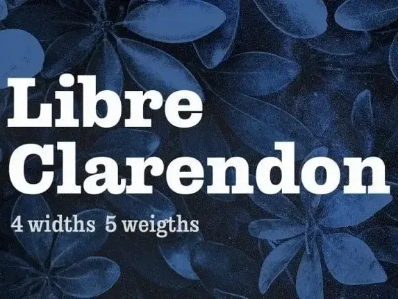 Libre Clarendon – Slab Serif font