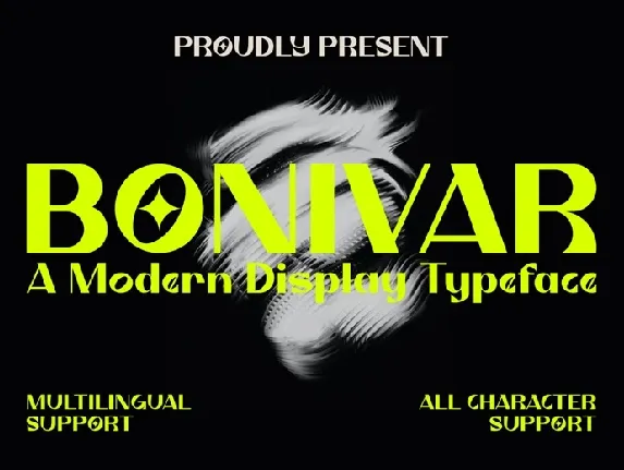 Bonivar font