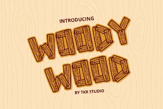 Woody Wood DEMO font