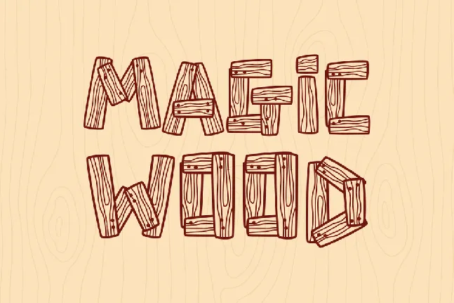 Woody Wood DEMO font