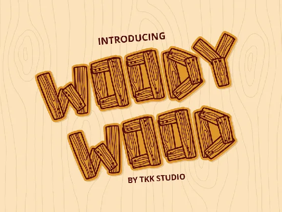 Woody Wood DEMO font