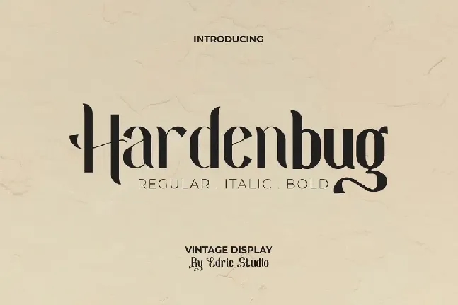 Hardenburg Demo font