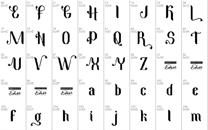 Hardenburg Demo font