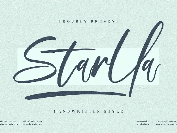 Starlla font