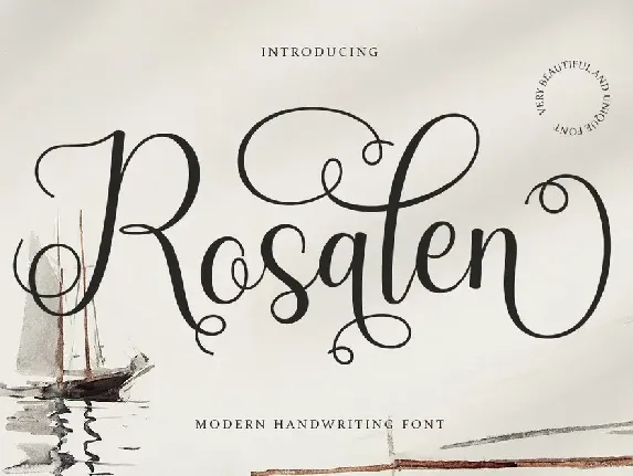 Rosalen font