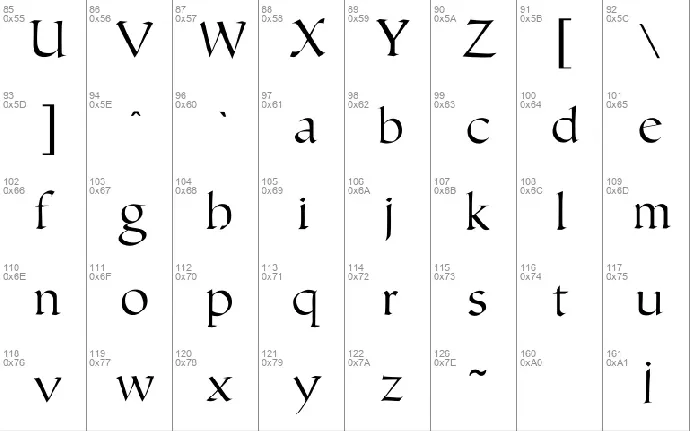 Humanistic font