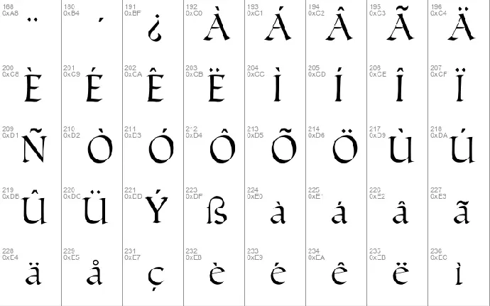 Humanistic font