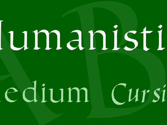 Humanistic font