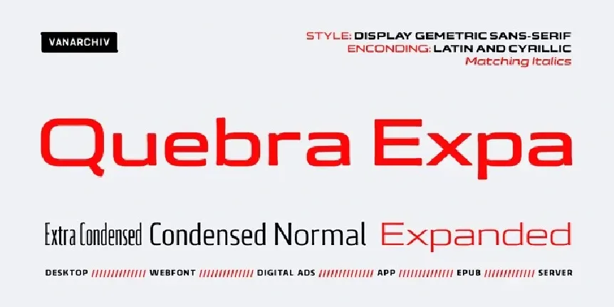 Quebra Expa Family font