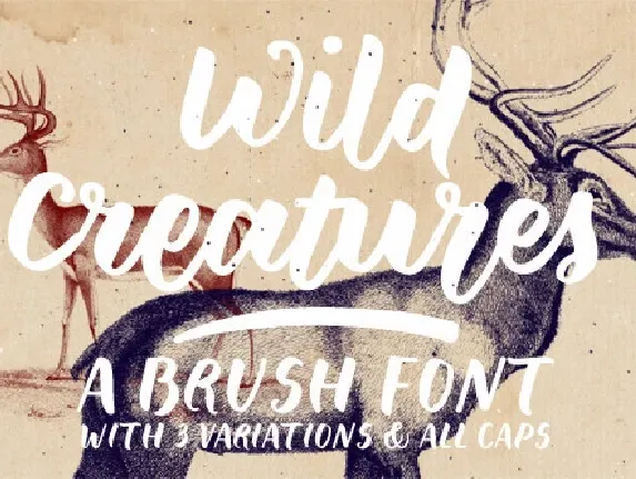 Wild Creatures Sample font