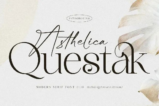 Asthelica Questak font