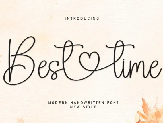 Best Time font