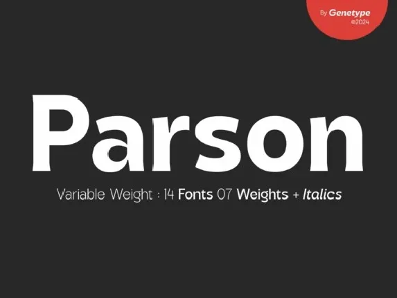 Parson Family font