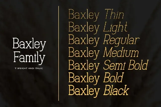 Baxley font