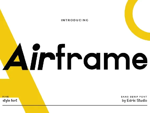 Airframe Demo font