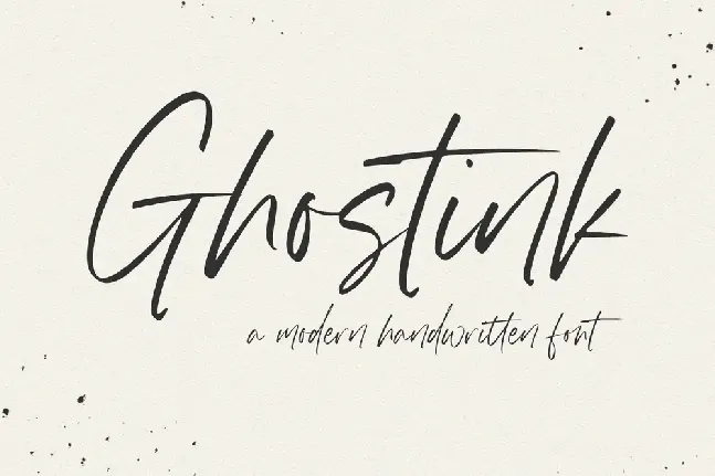 Ghostink font