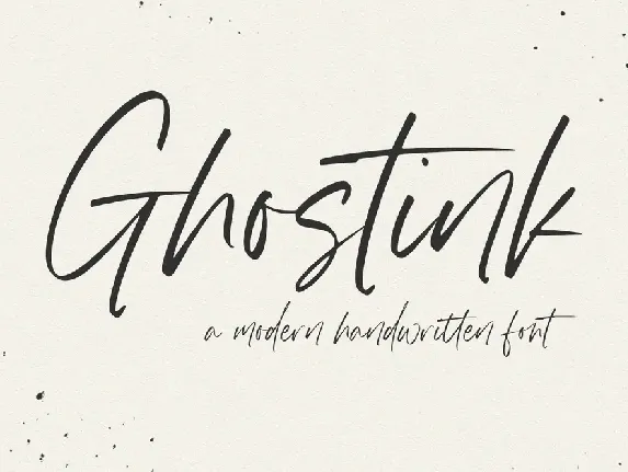 Ghostink font