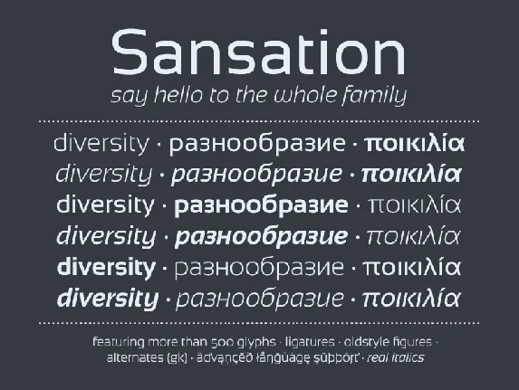 Sansation font