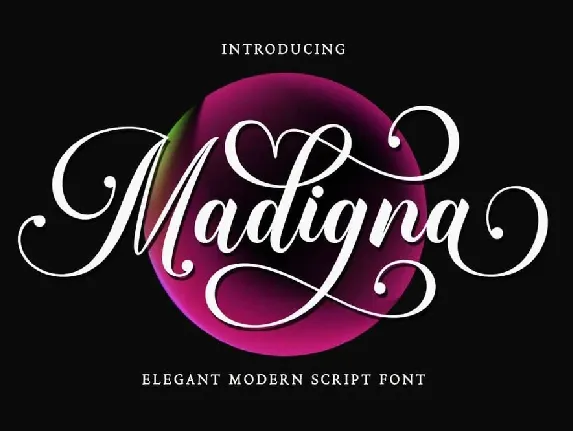 Madigna font