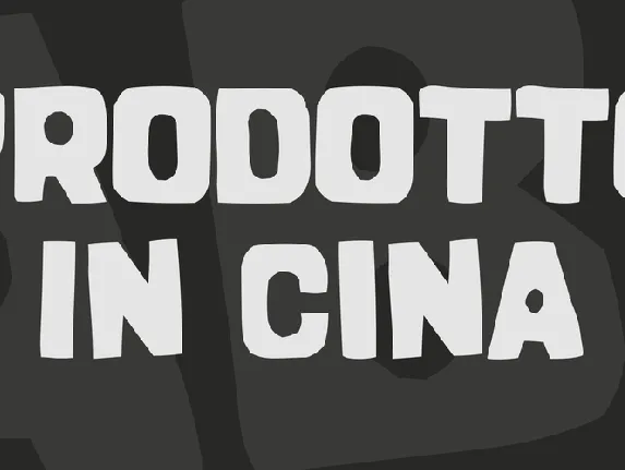 Prodotto In Cina font