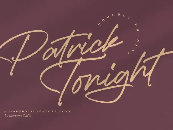 Patrick Tonight font