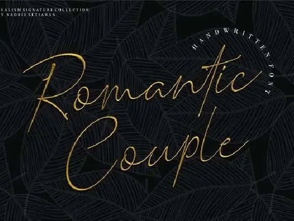 Romantic Couple font