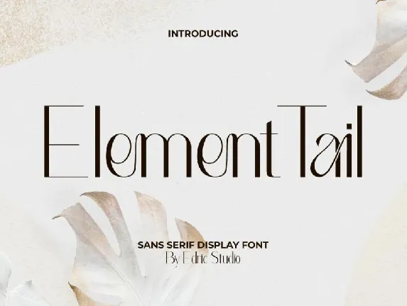 Element Tail Demo font