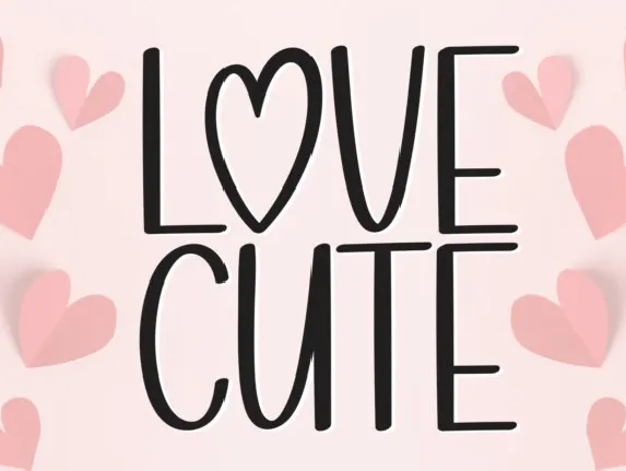 Love Cute Display font