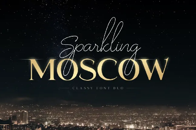 Sparkling Moscow font