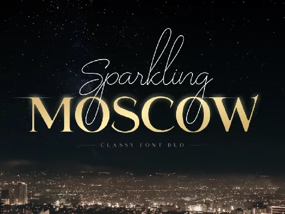 Sparkling Moscow font