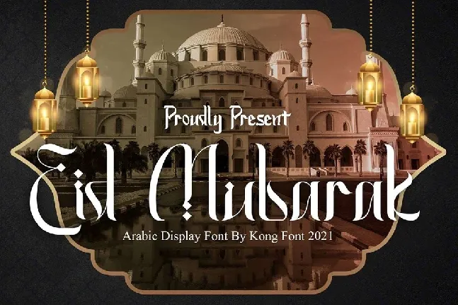 Eid Mubarak font