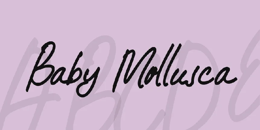 Baby Mollusca font