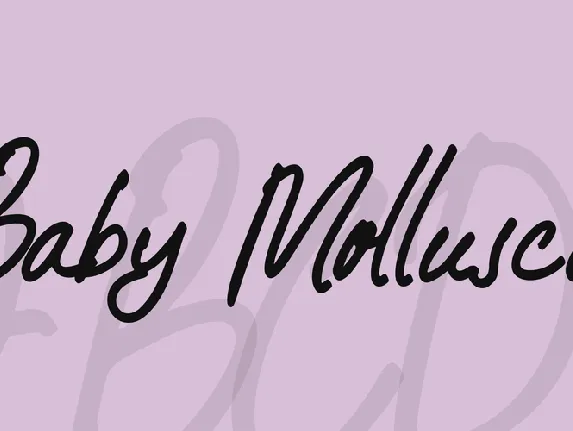 Baby Mollusca font