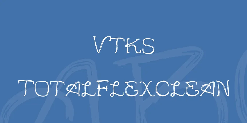 Vtks TotalFlexClean font