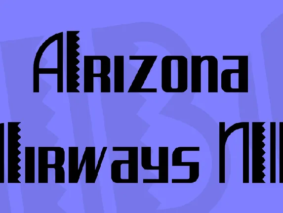 Arizona Airways NF font