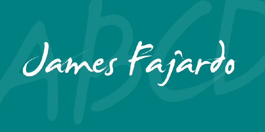 James Fajardo font