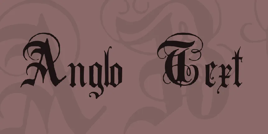 Anglo Text font