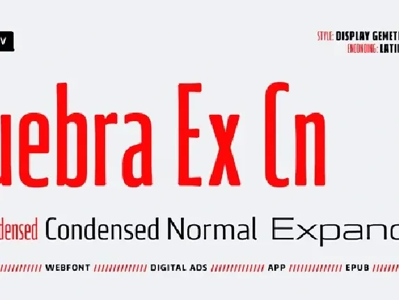 Quebra Ex Cn Family font