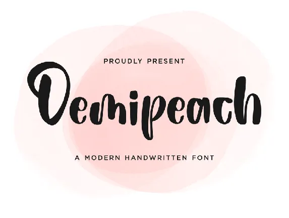 Demipeach font