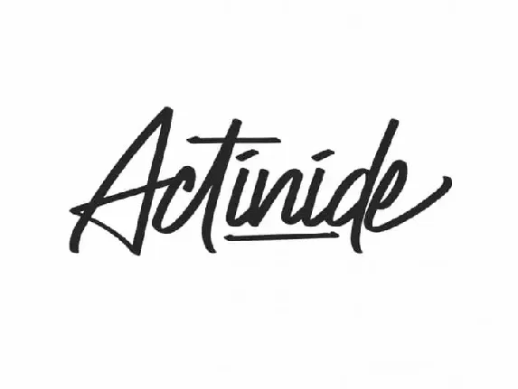 Actinide Signature font