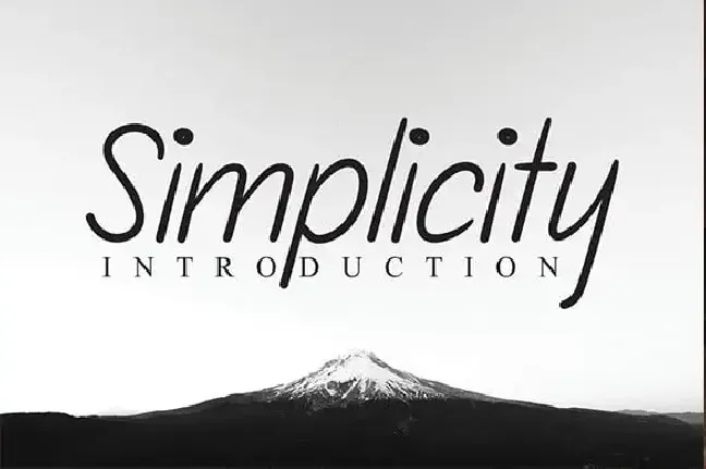 Simplicity Handwritten font