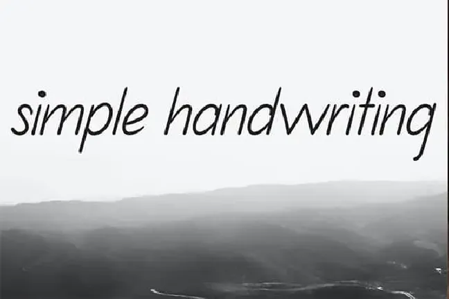 Simplicity Handwritten font