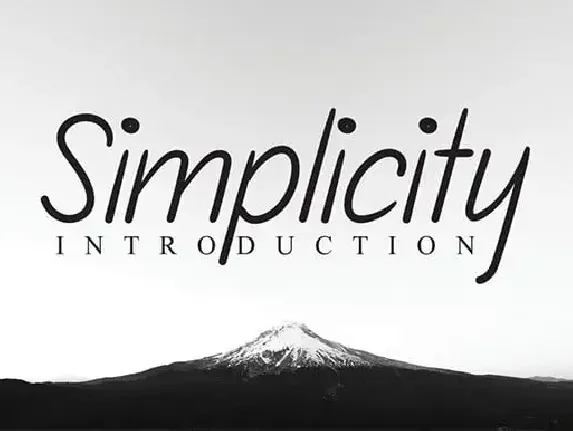 Simplicity Handwritten font