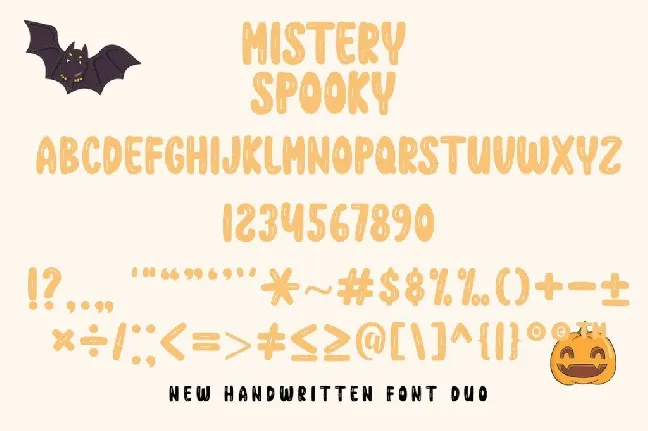 SPOOKY MISTERI font