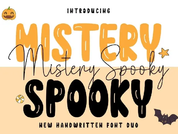 SPOOKY MISTERI font