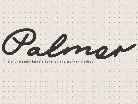 Palmer font