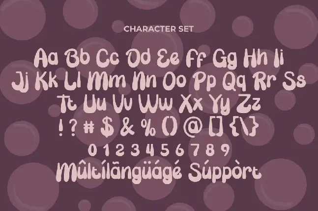 Bubble Candy Demo font