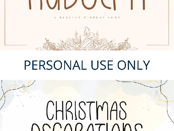 Rudolph font